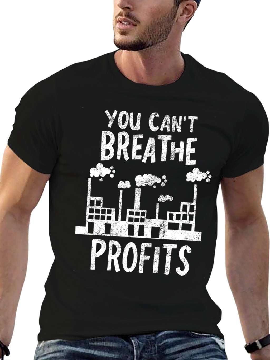 You Cant Breathe Profits Graphic Tee