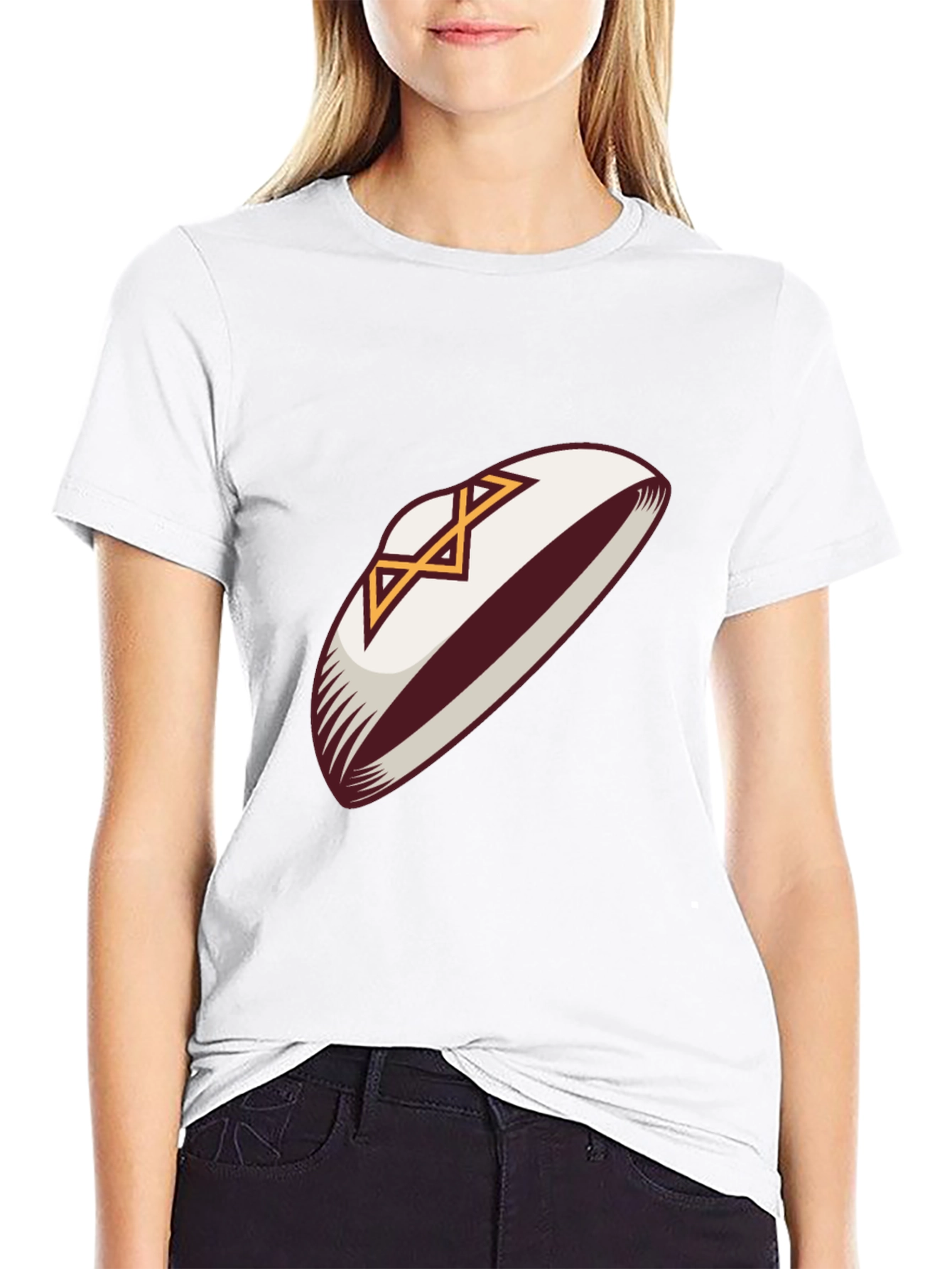 Football Helmet Graphic Tee - Black Cotton T-Shirt