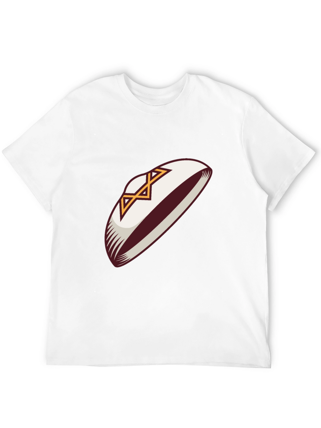 Football Helmet Graphic Tee - Black Cotton T-Shirt