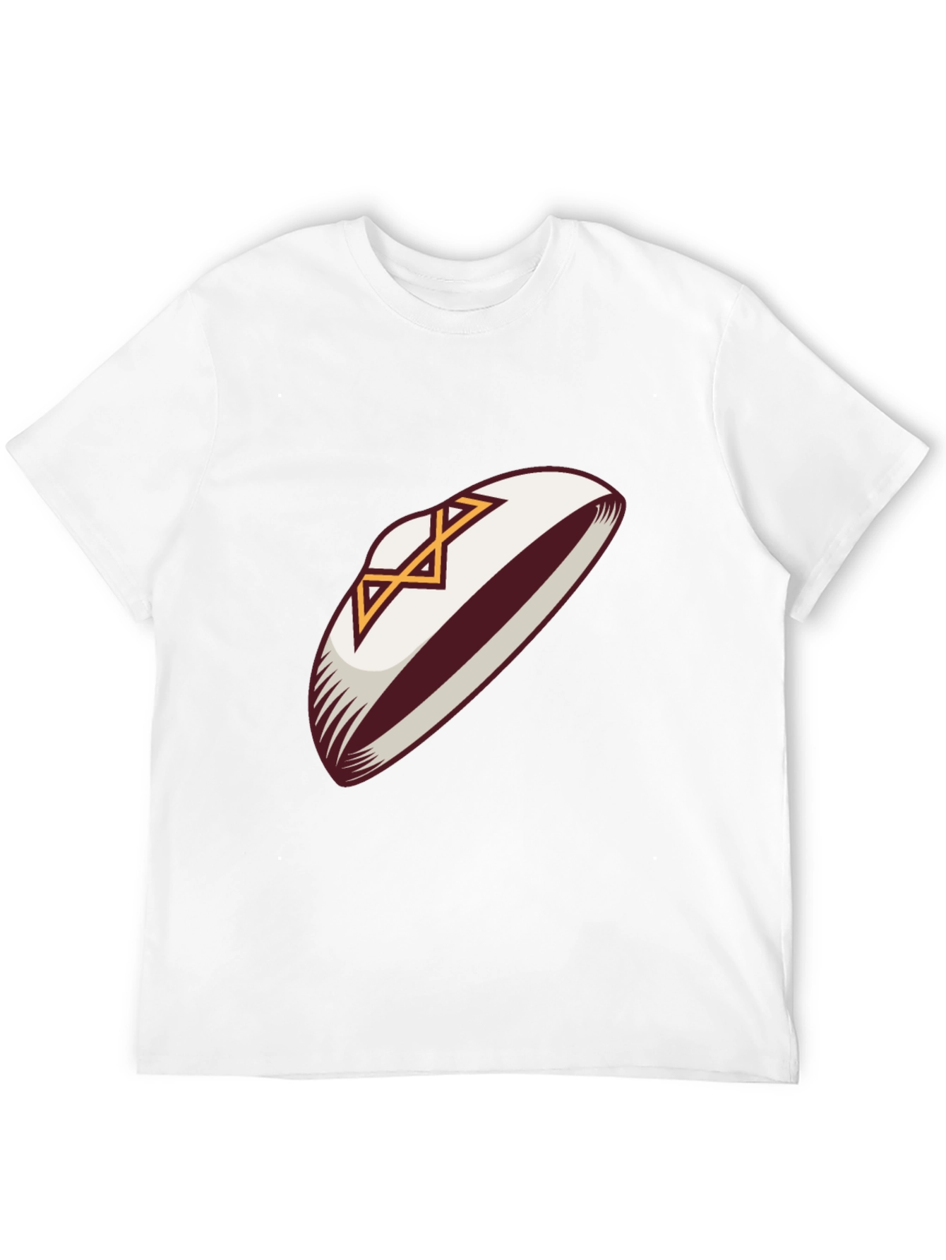Football Helmet Graphic Tee - Black Cotton T-Shirt