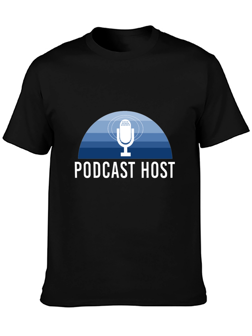 Podcast Host T-Shirt - Stylish Mic Design