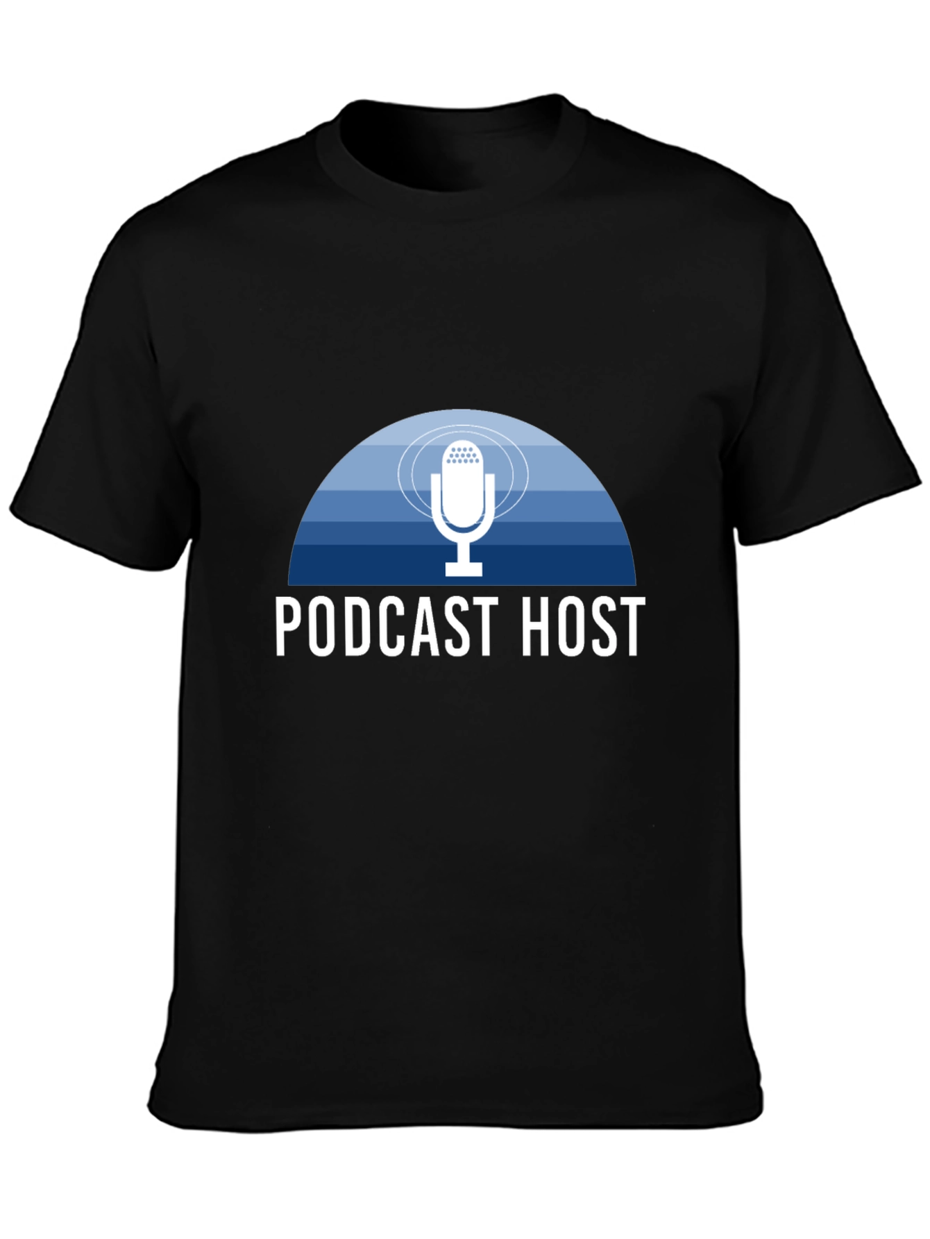 Podcast Host T-Shirt - Stylish Mic Design