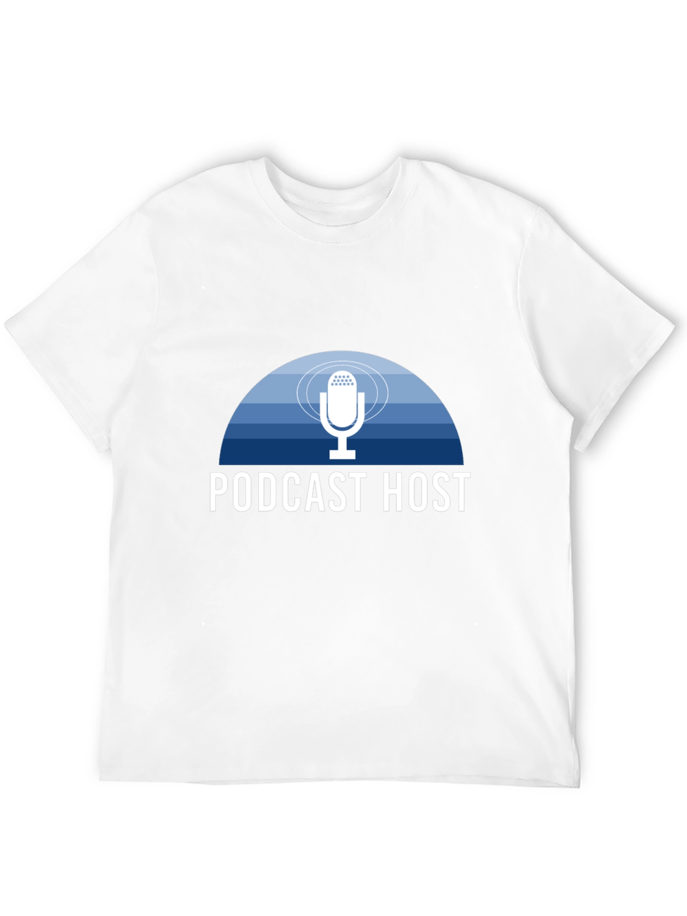 Podcast Host T-Shirt - Stylish Mic Design