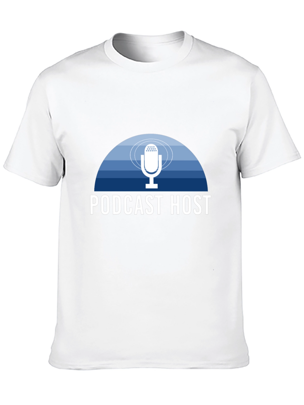 Podcast Host T-Shirt - Stylish Mic Design