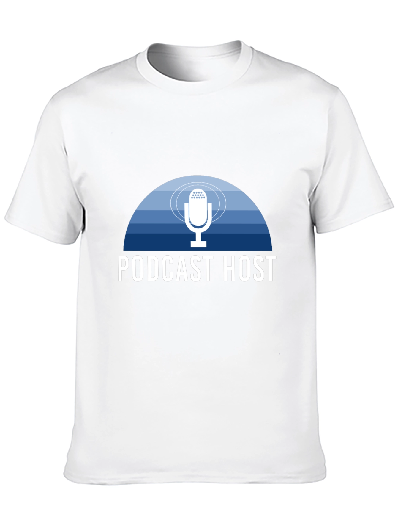 Podcast Host T-Shirt - Stylish Mic Design