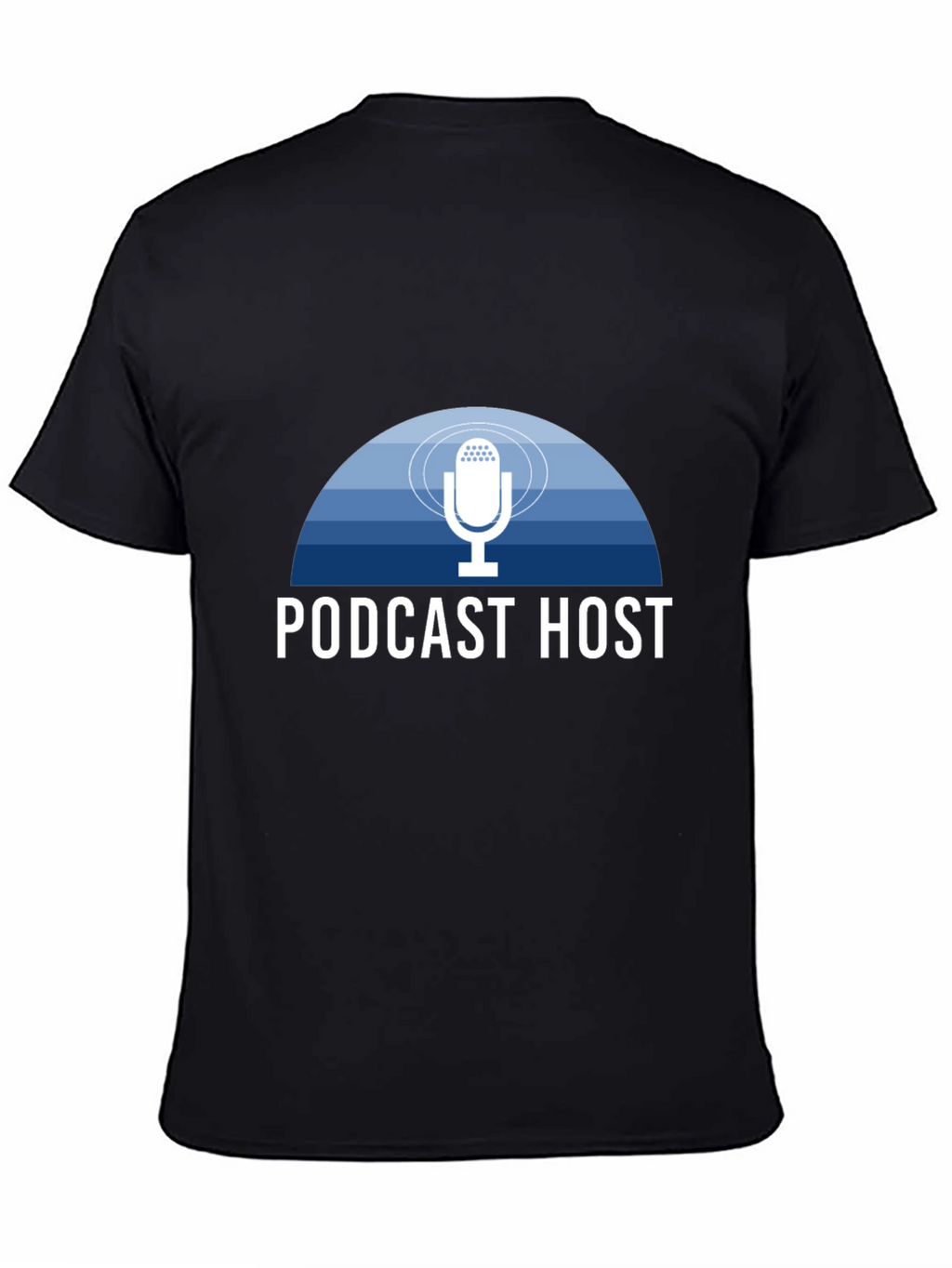Podcast Host T-Shirt - Stylish Mic Design