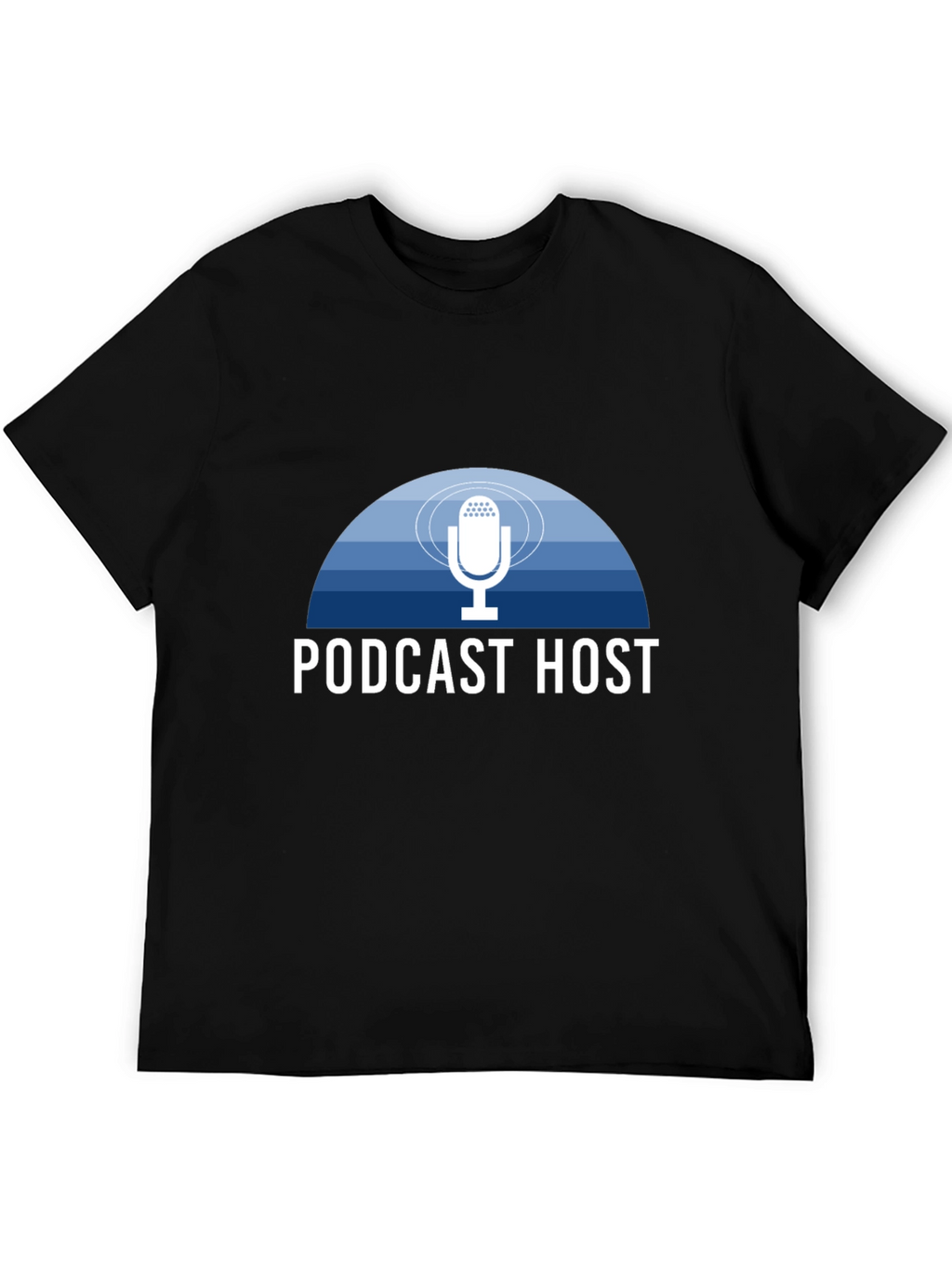 Podcast Host T-Shirt - Stylish Mic Design