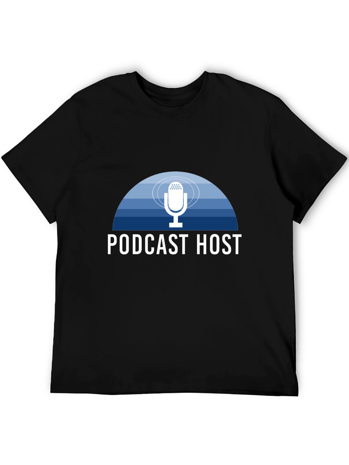Podcast Host T-Shirt - Stylish Mic Design