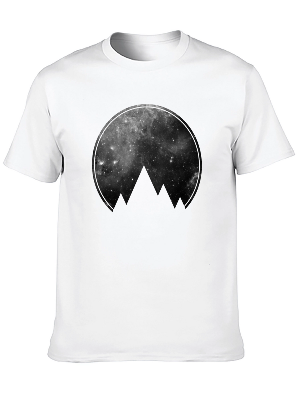 Cosmic Mountain Black Graphic Tee