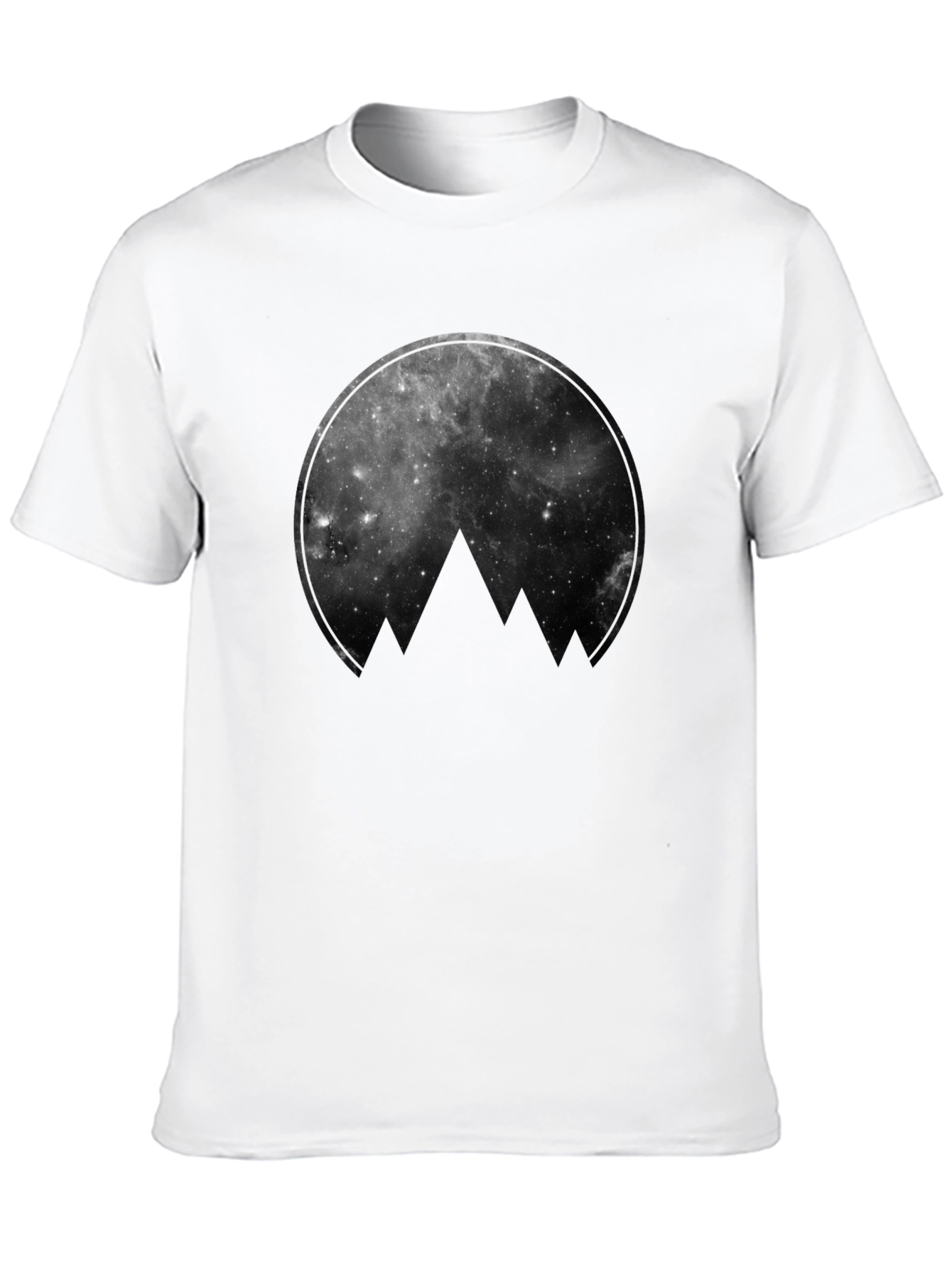 Cosmic Mountain Black Graphic Tee