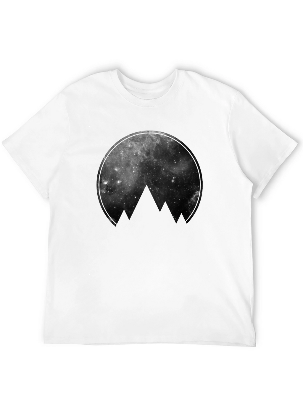 Cosmic Mountain Black Graphic Tee