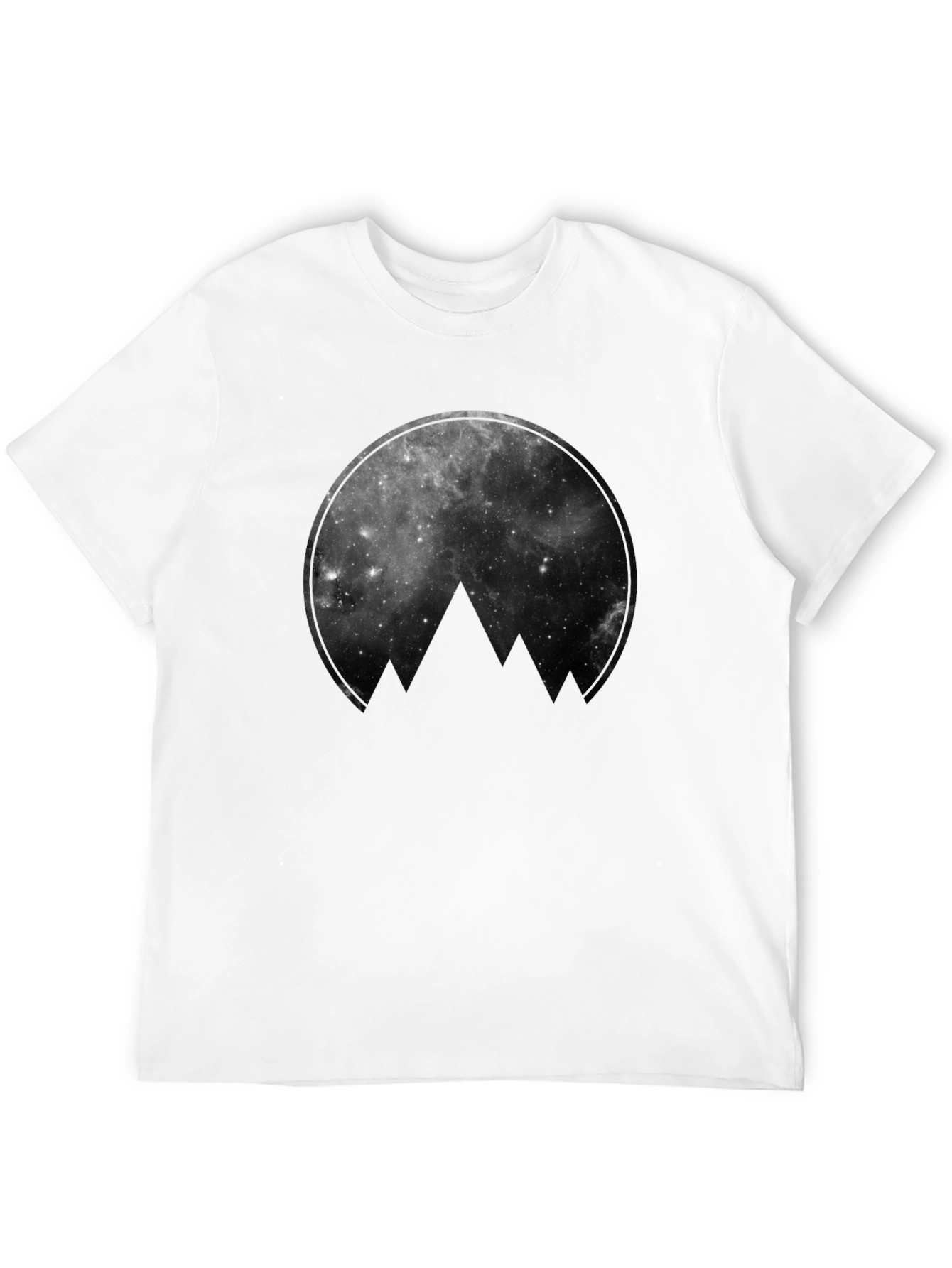 Cosmic Mountain Black Graphic Tee