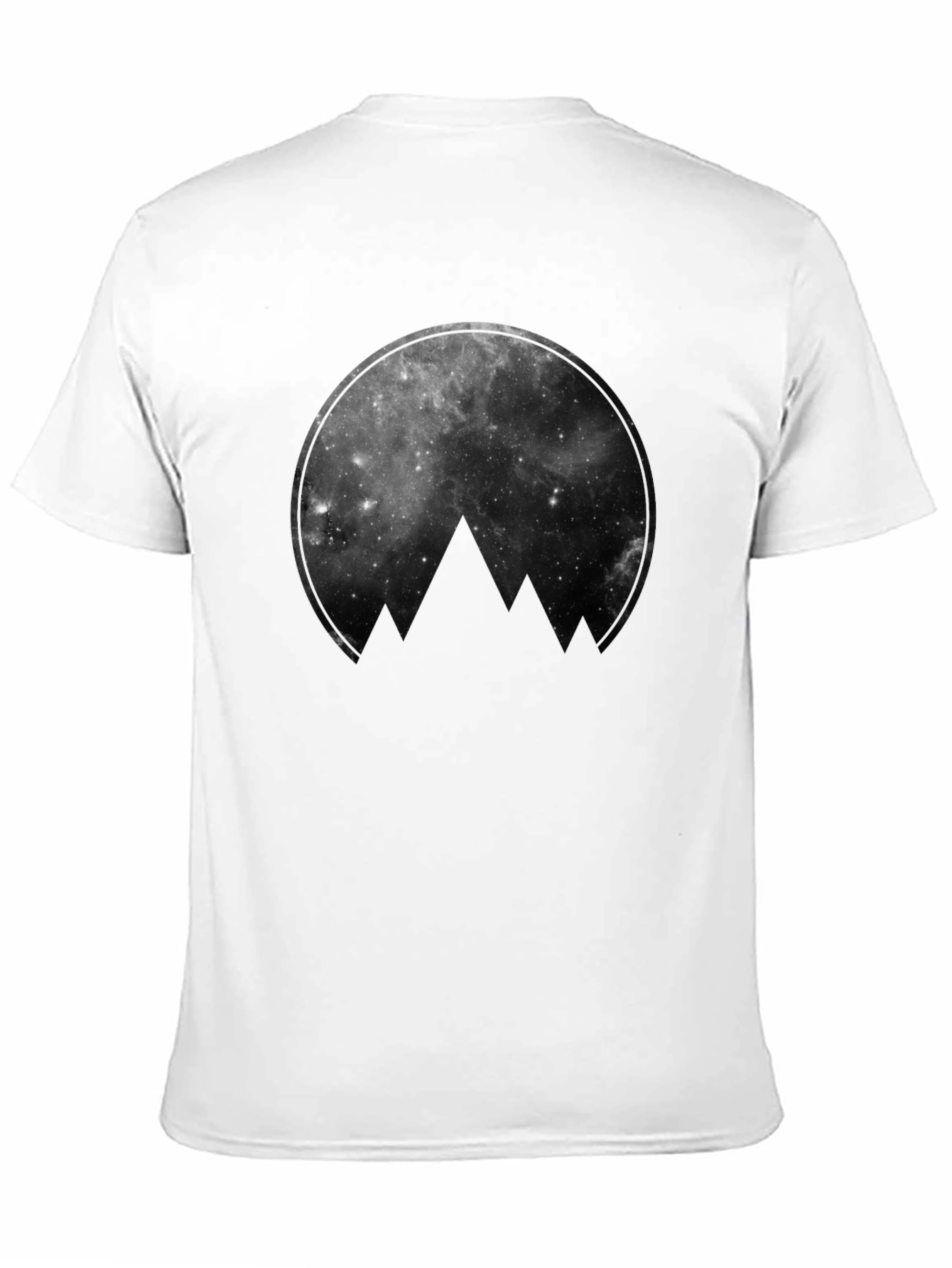 Cosmic Mountain Black Graphic Tee