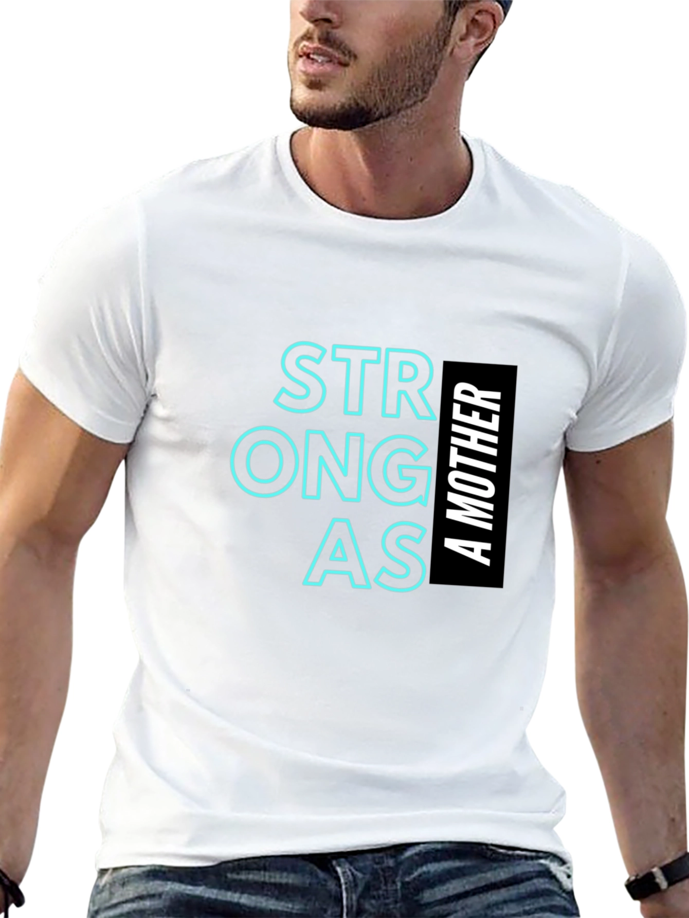 Strong as a Mother T-Shirt Black Unisex