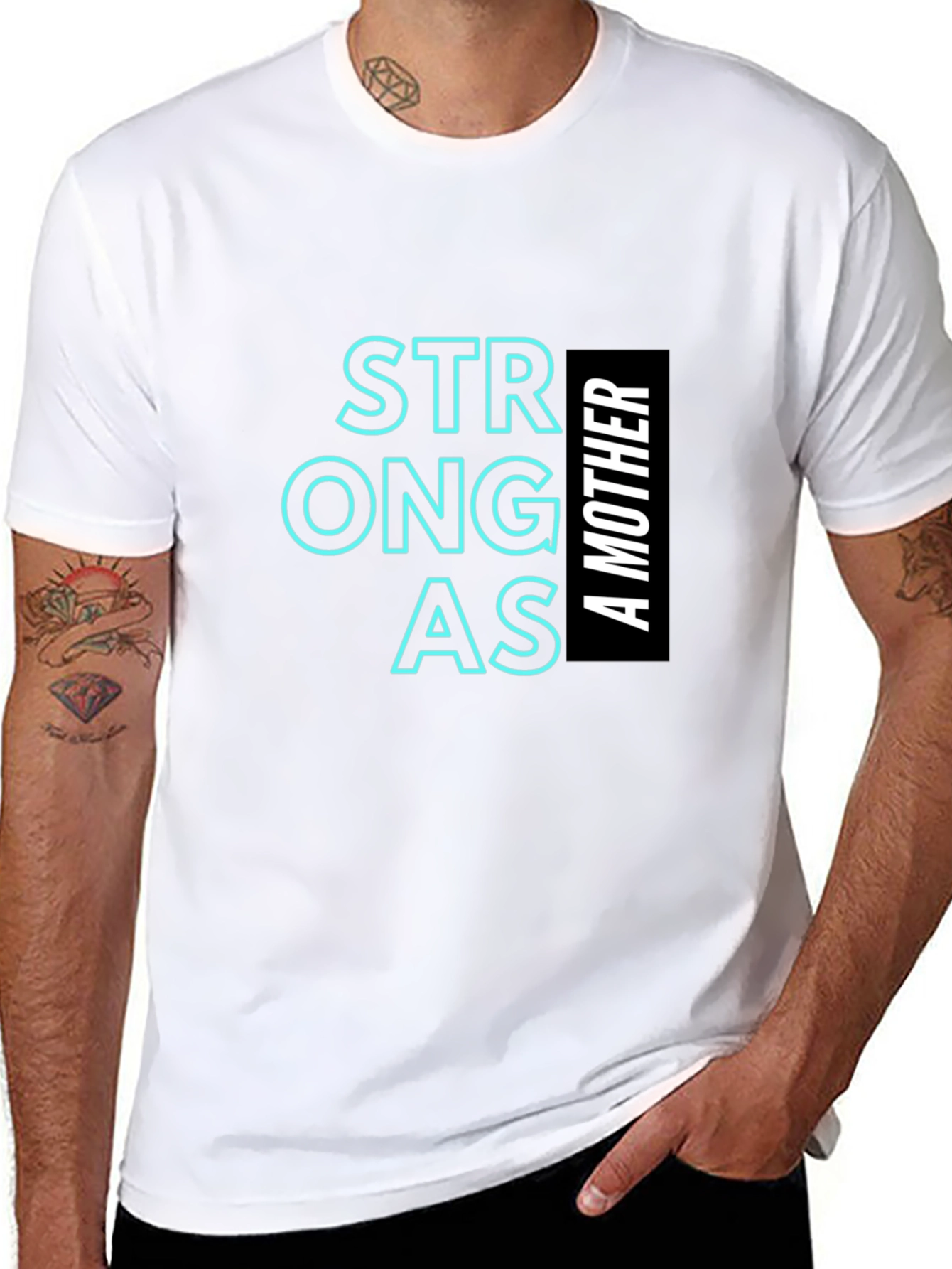 Strong as a Mother T-Shirt Black Unisex