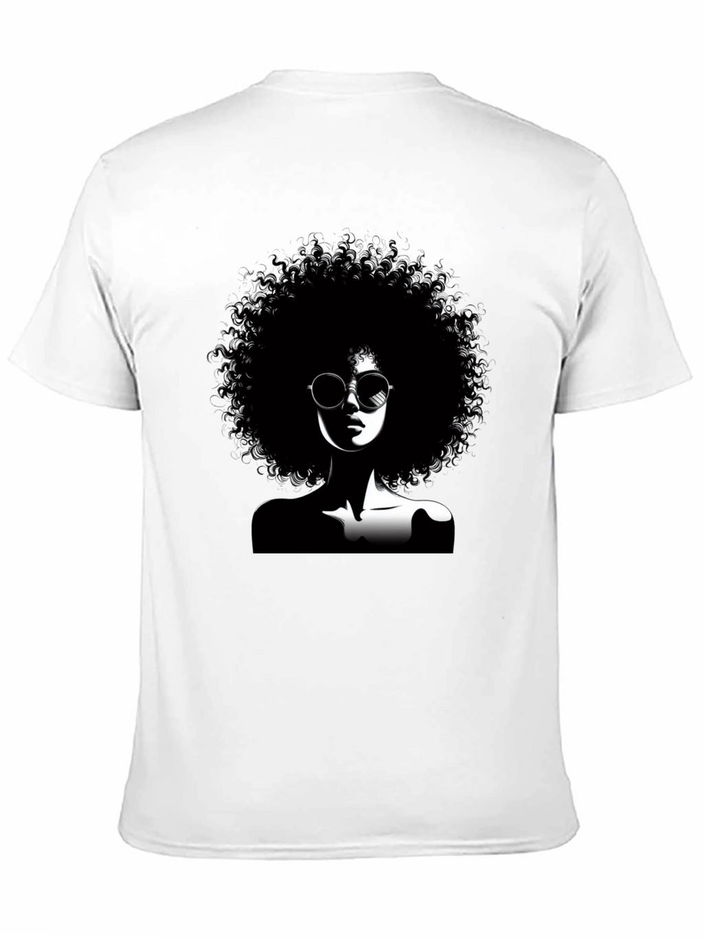 Afro Silhouette Graphic T-Shirt - Unisex Cotton Tee