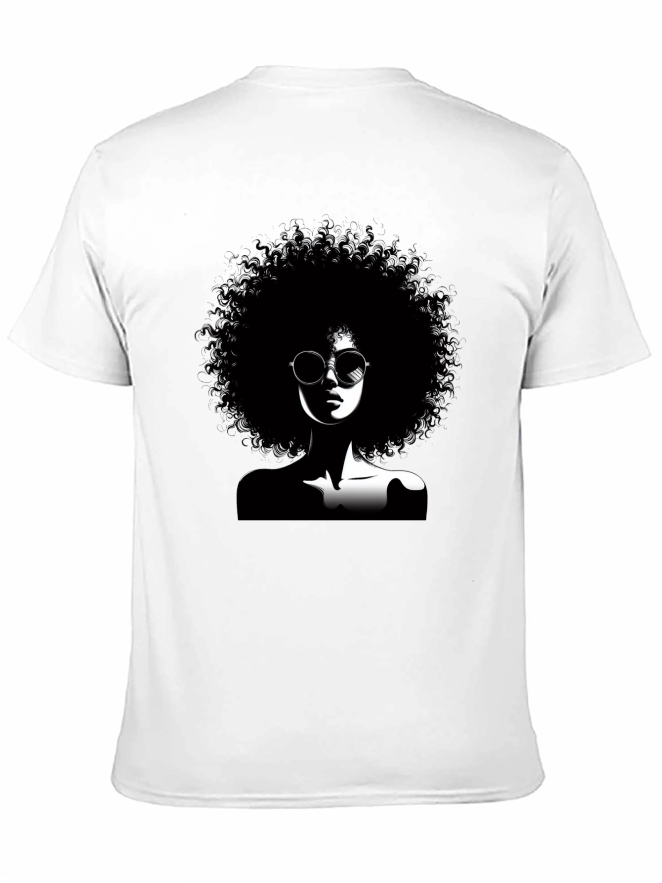 Afro Silhouette Graphic T-Shirt - Unisex Cotton Tee