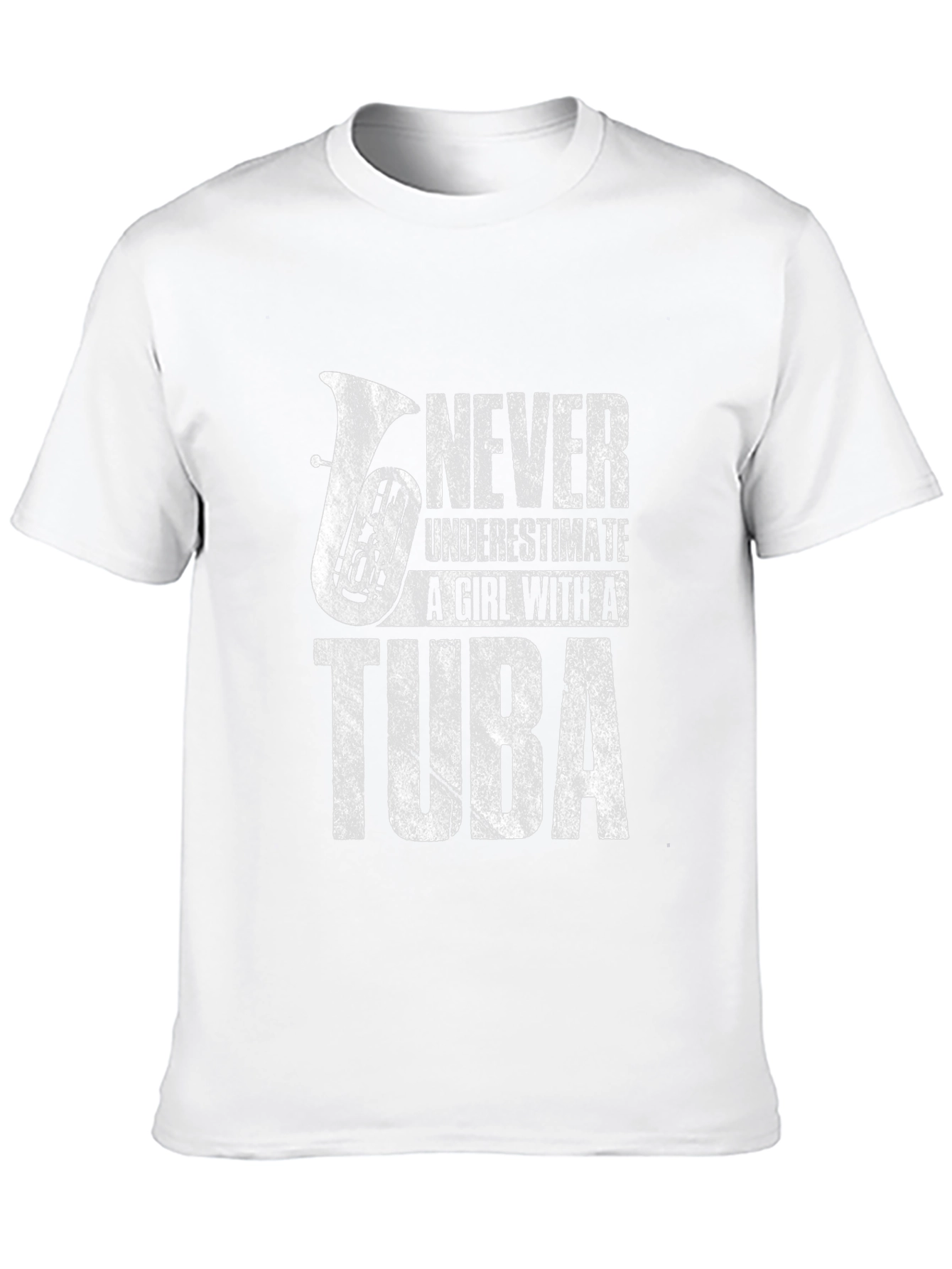 Never Underestimate Tuba Girl T-Shirt