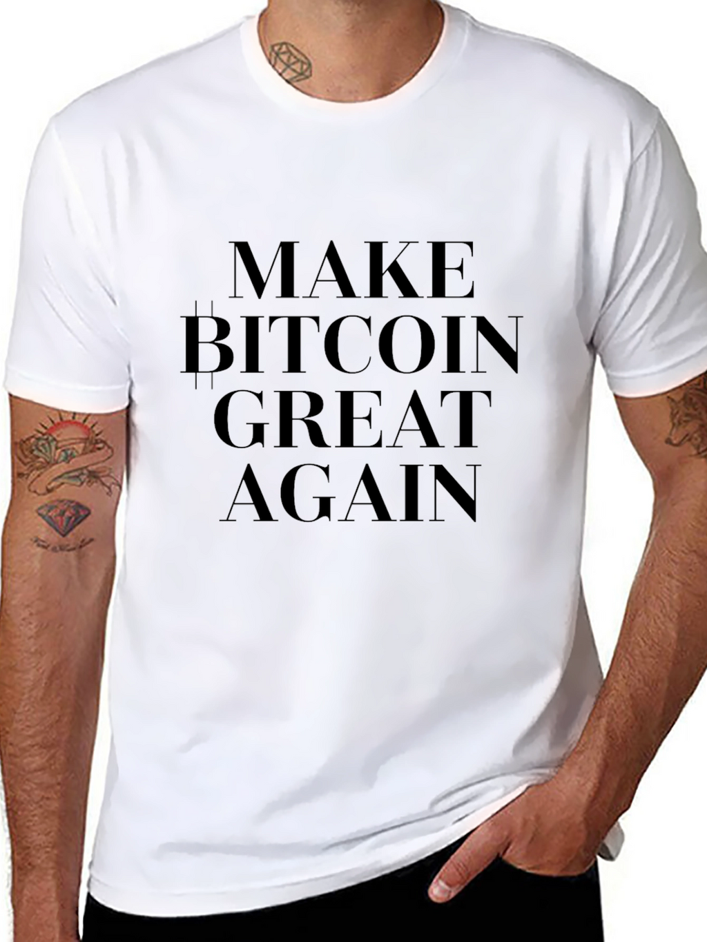 Make Bitcoin Great Again Black T-Shirt