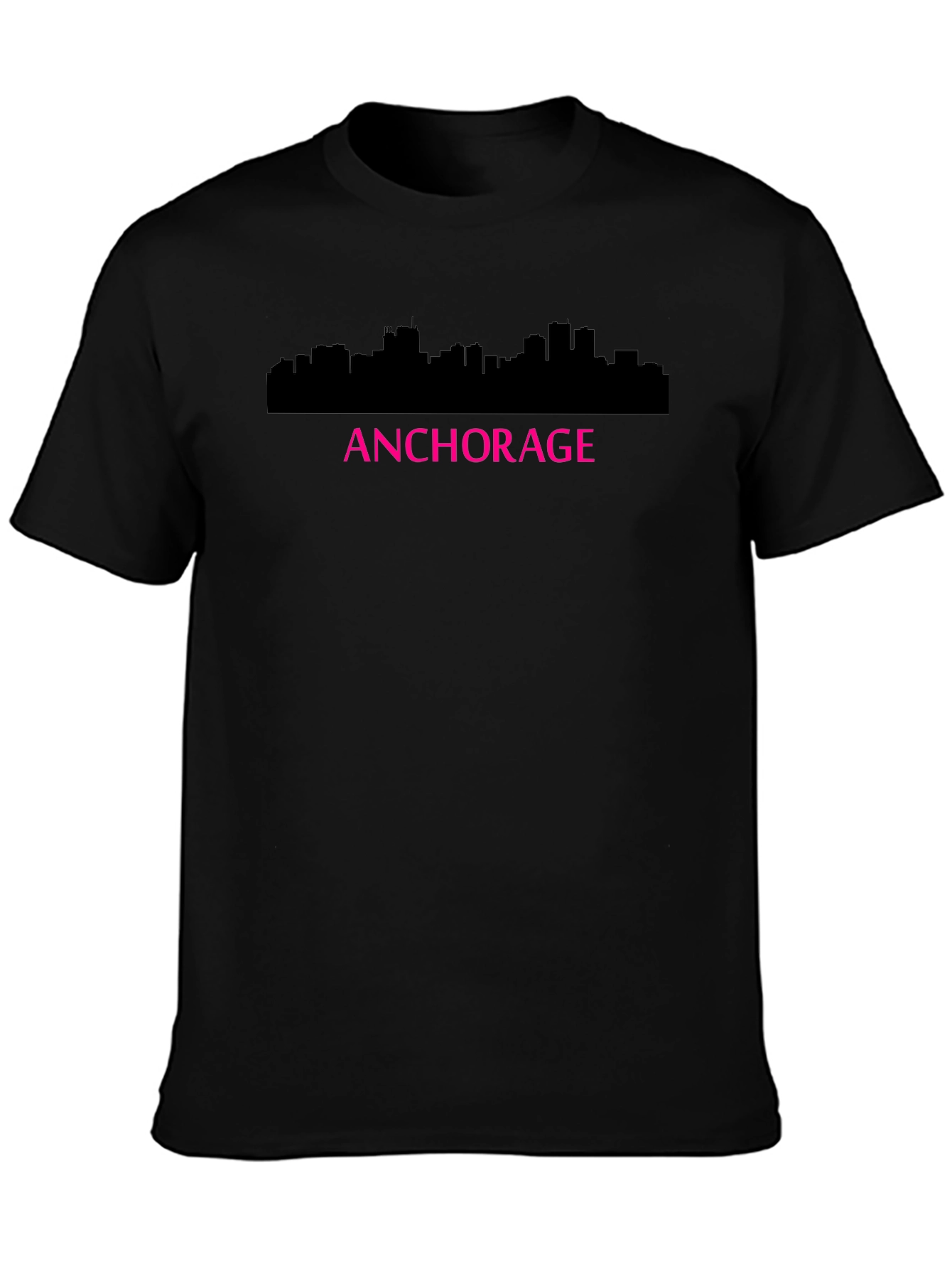 Anchorage Skyline Graphic Tee - Black