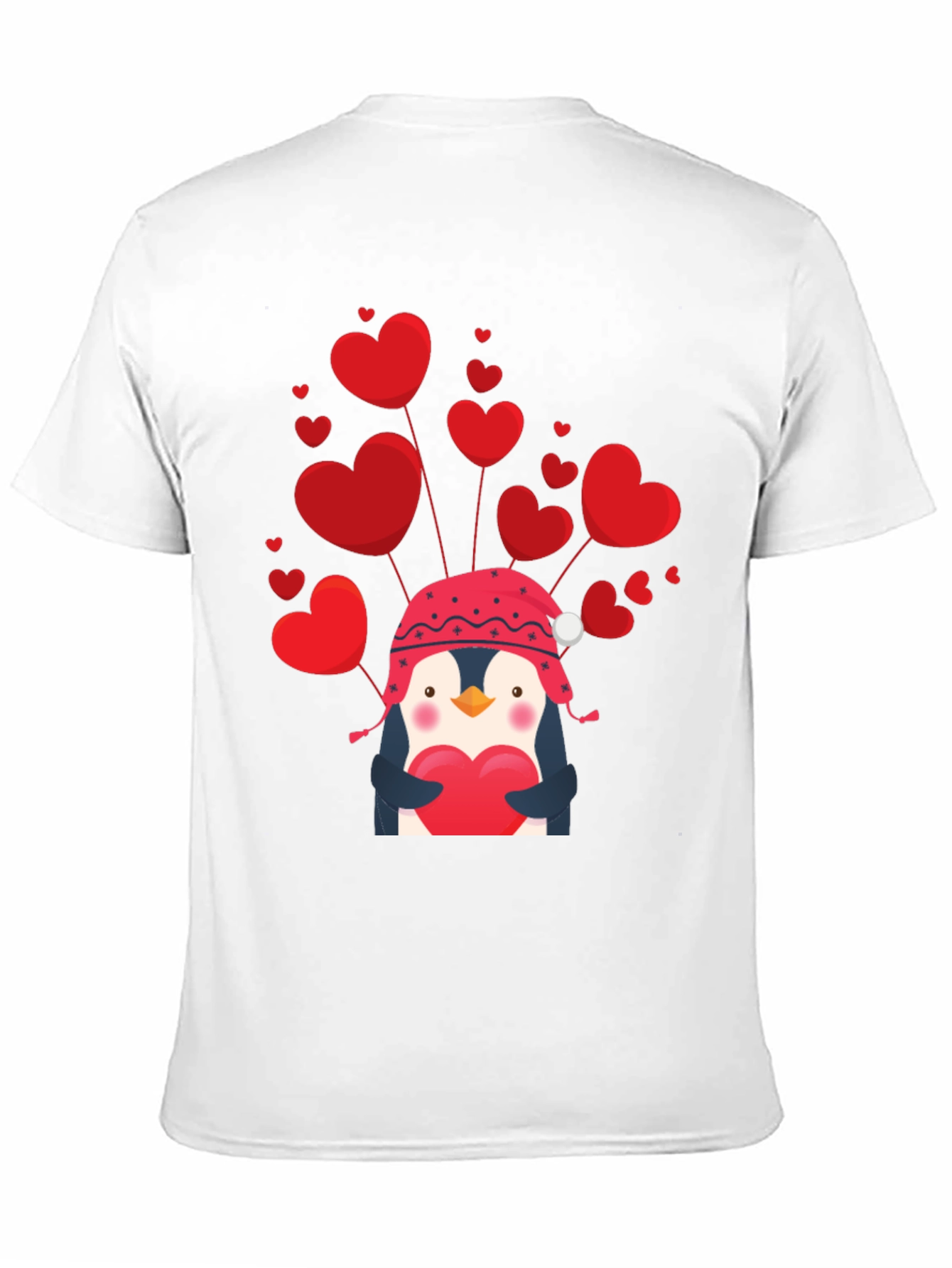Valentines Penguin Heart T-Shirt
