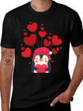 Valentines Penguin Heart T-Shirt
