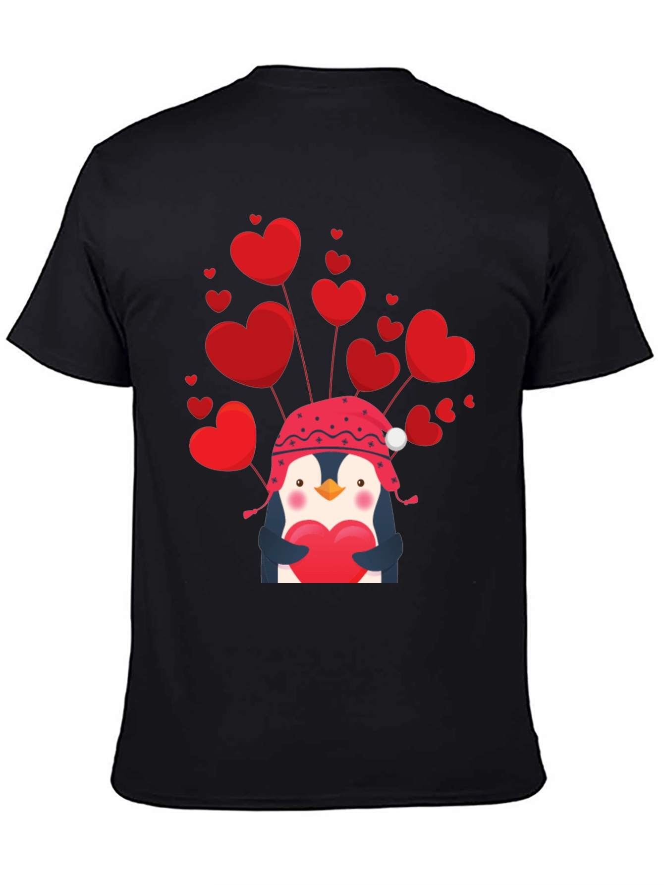 Valentines Penguin Heart T-Shirt