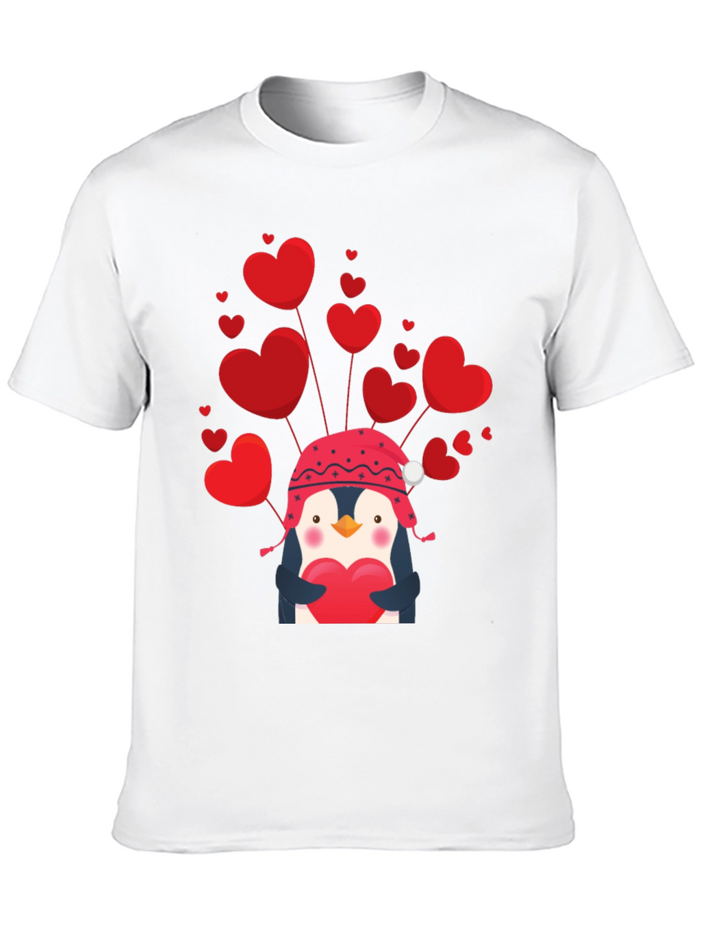 Valentines Penguin Heart T-Shirt