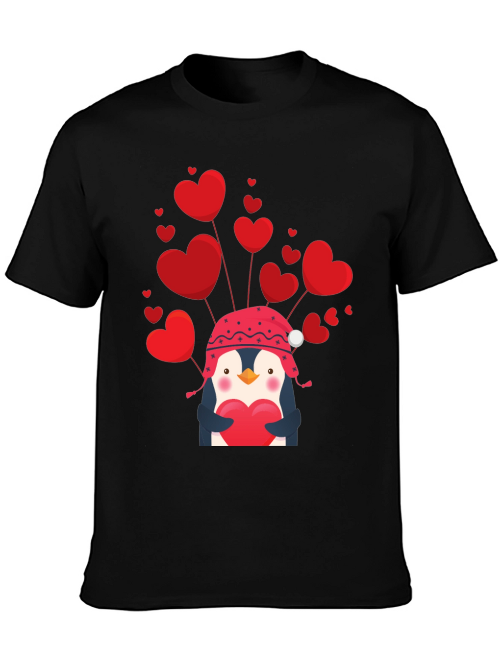 Valentines Penguin Heart T-Shirt