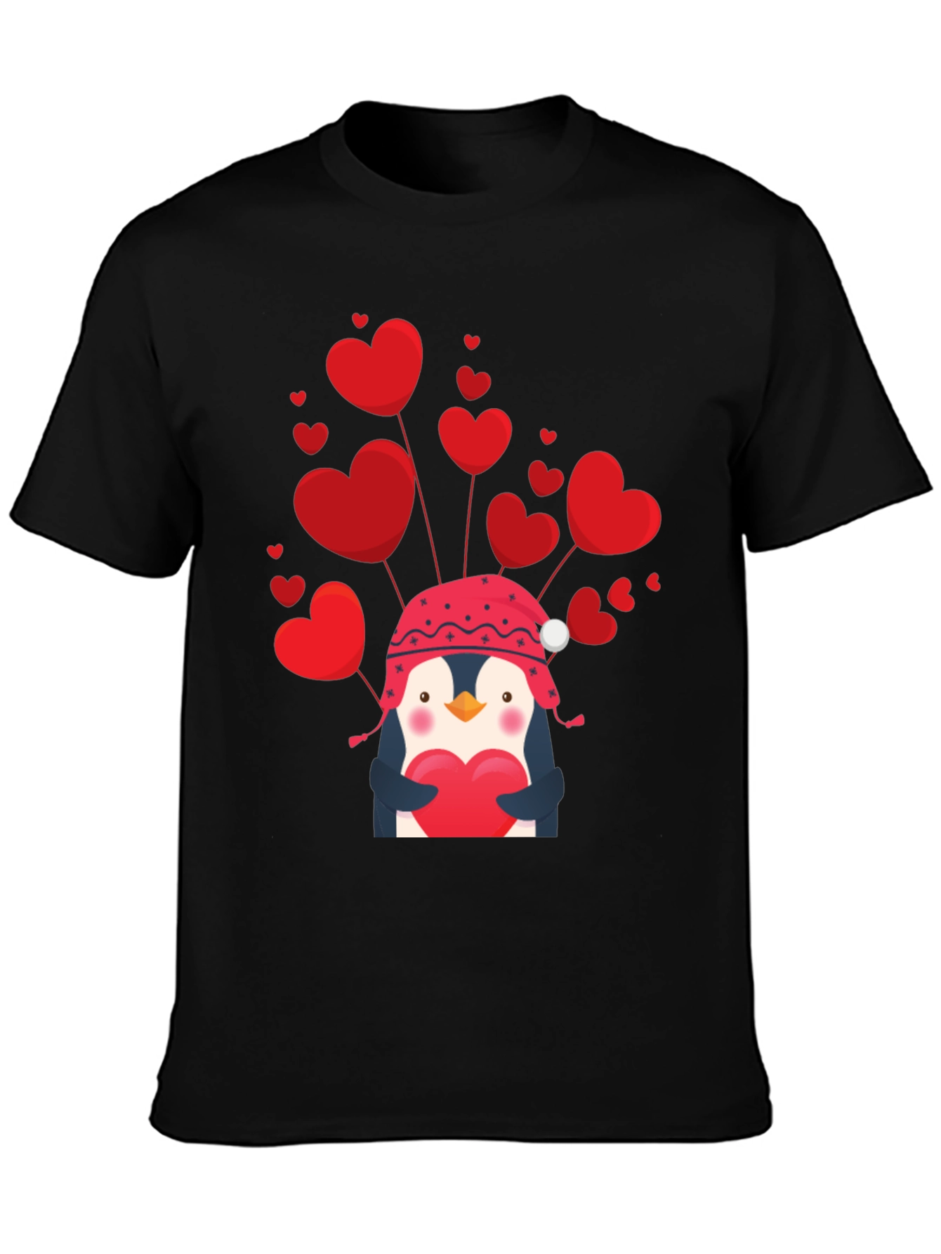 Valentines Penguin Heart T-Shirt