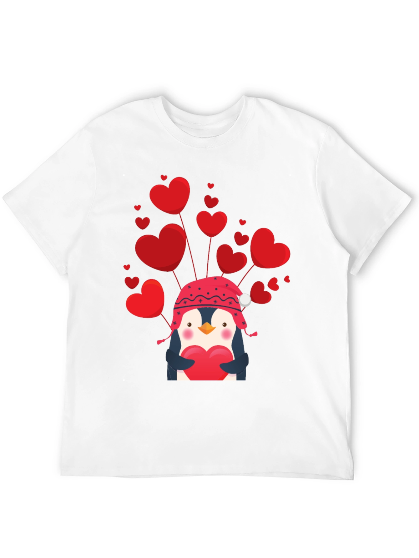 Valentines Penguin Heart T-Shirt