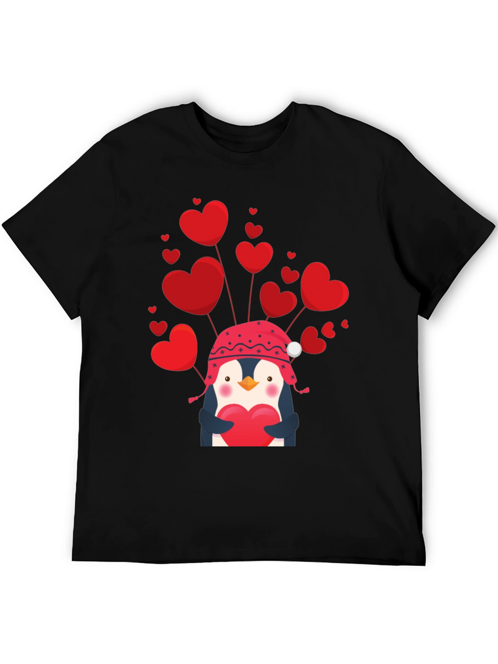 Valentines Penguin Heart T-Shirt