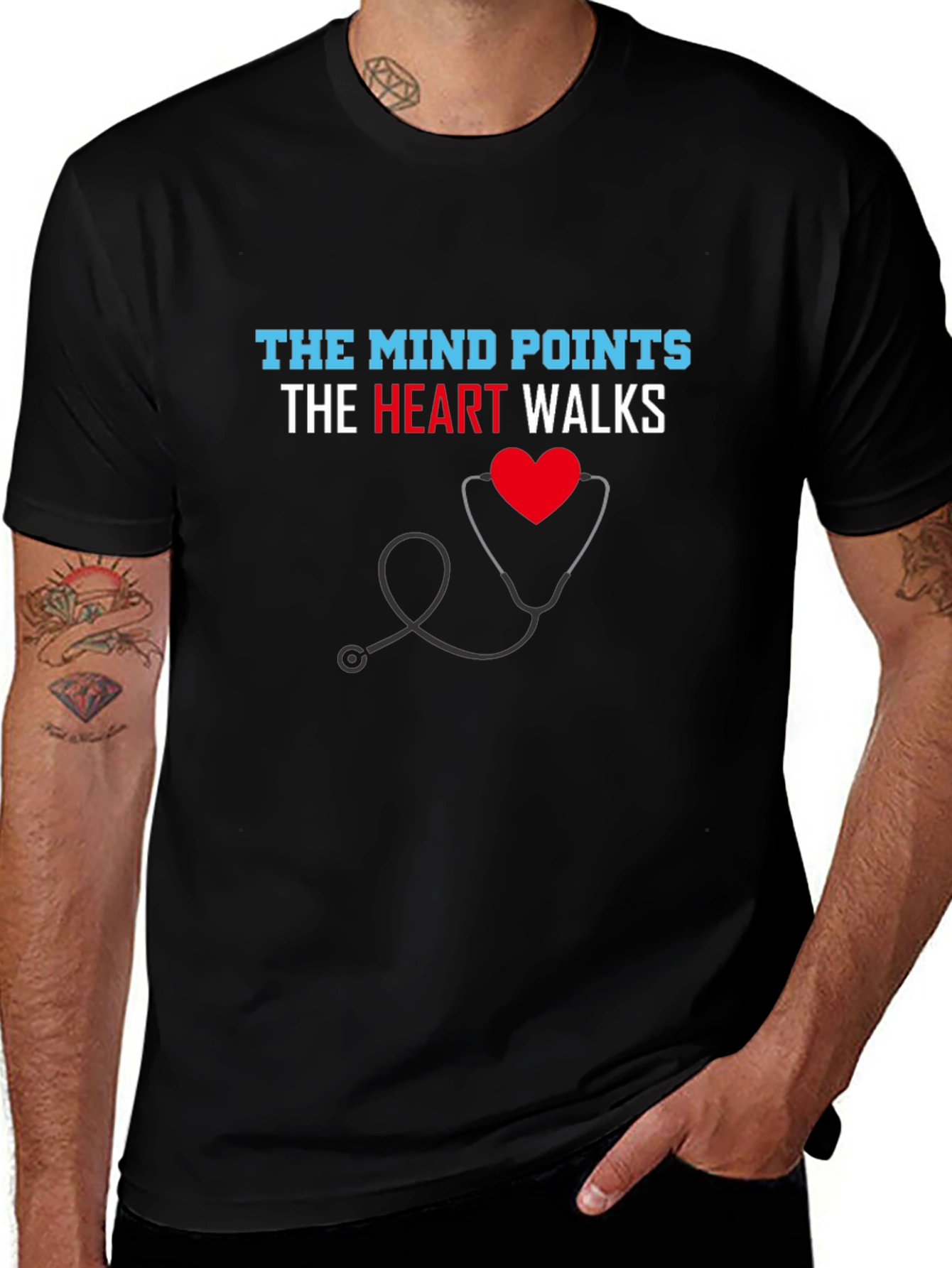 The Mind Points Heart Walks T-Shirt