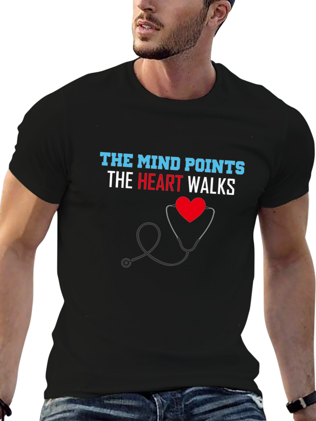 The Mind Points Heart Walks T-Shirt