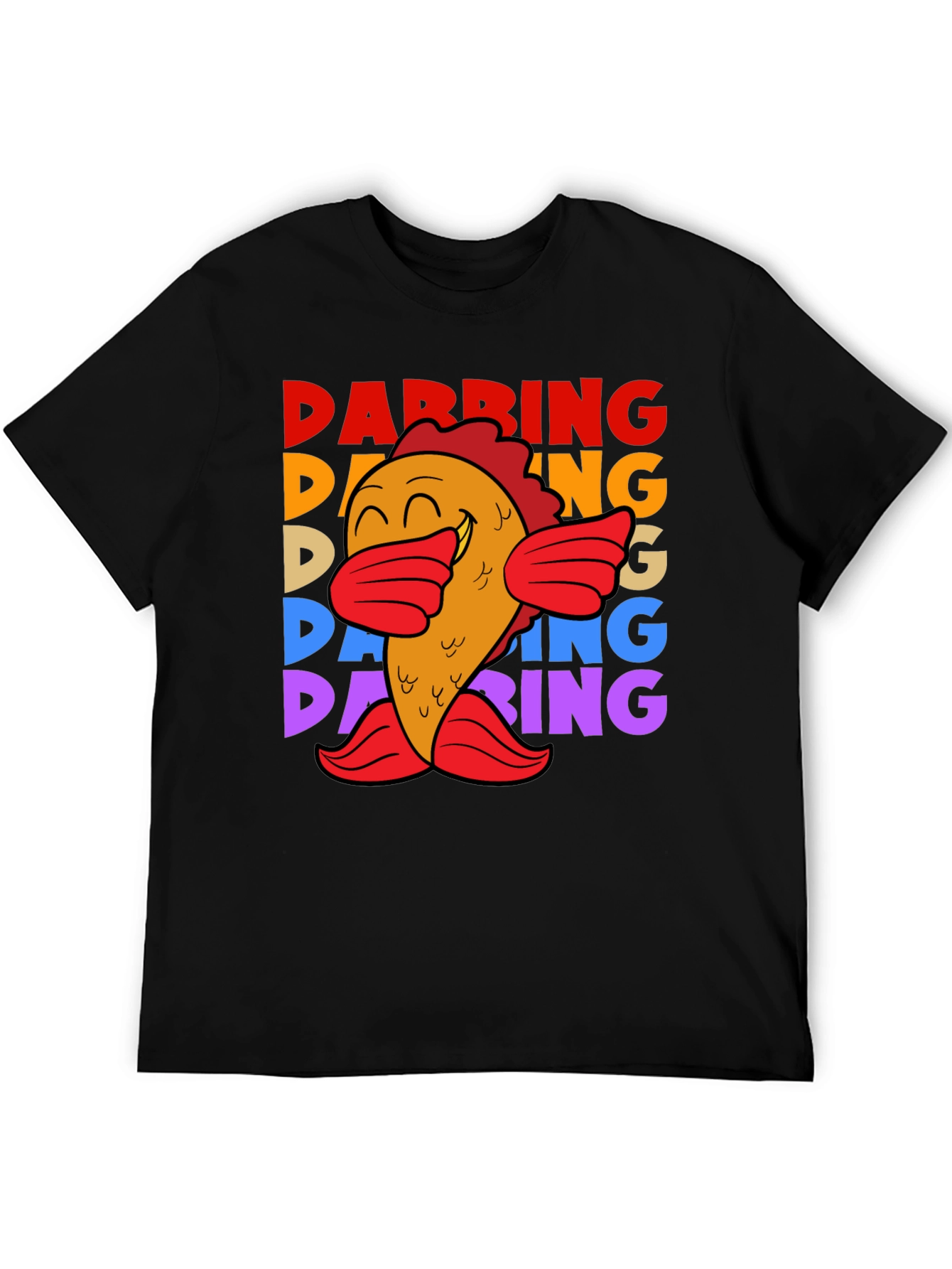 Dabbing Fish Graphic Tee - Fun Unique Trendy