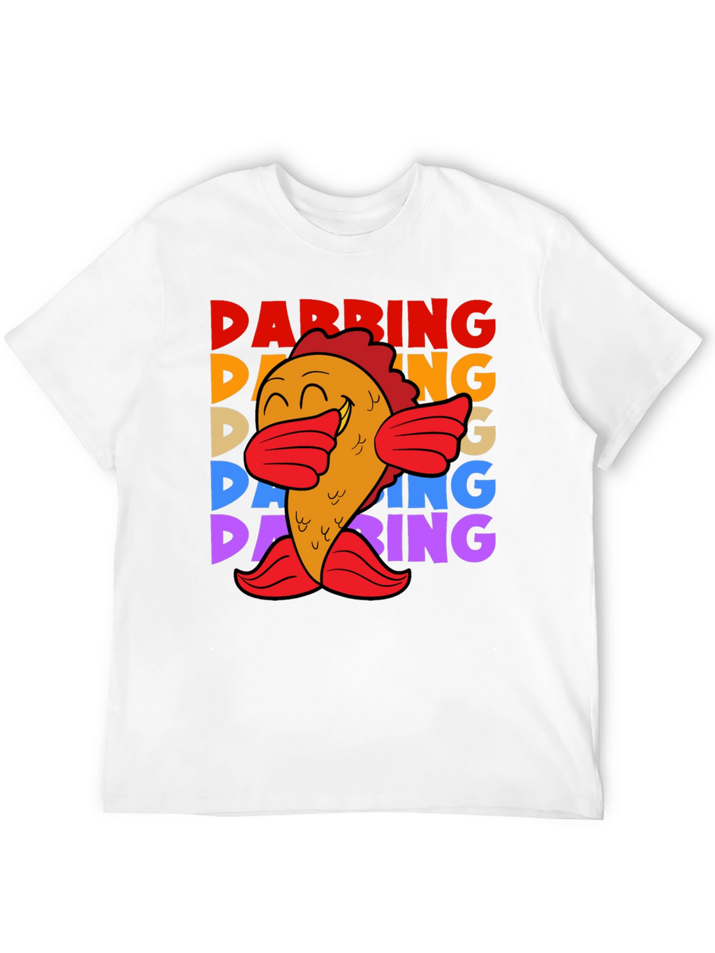 Dabbing Fish Graphic Tee - Fun Unique Trendy