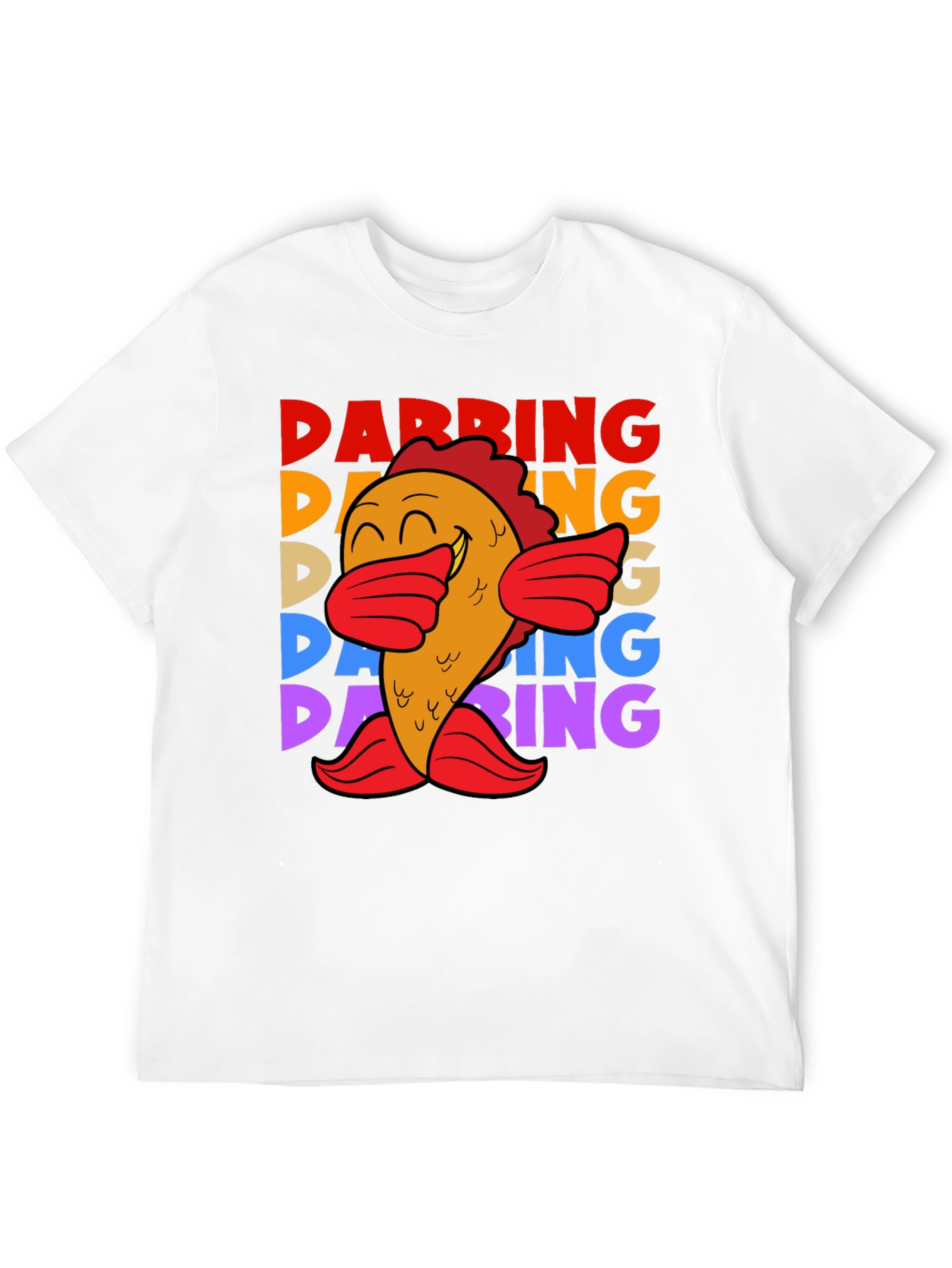 Dabbing Fish Graphic Tee - Fun Unique Trendy
