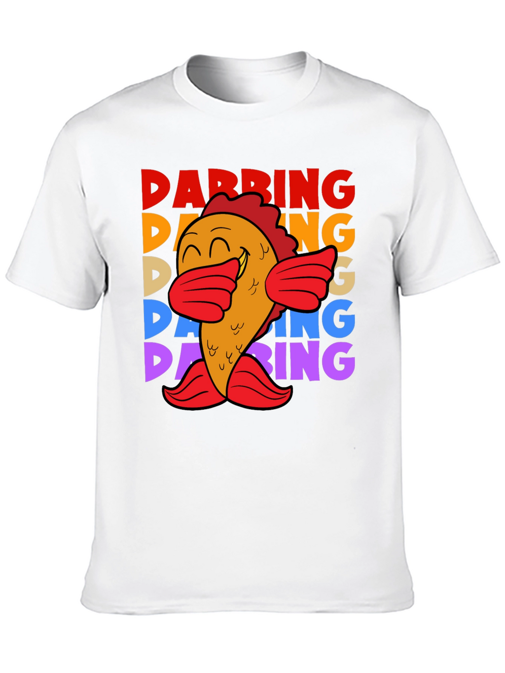 Dabbing Fish Graphic Tee - Fun Unique Trendy