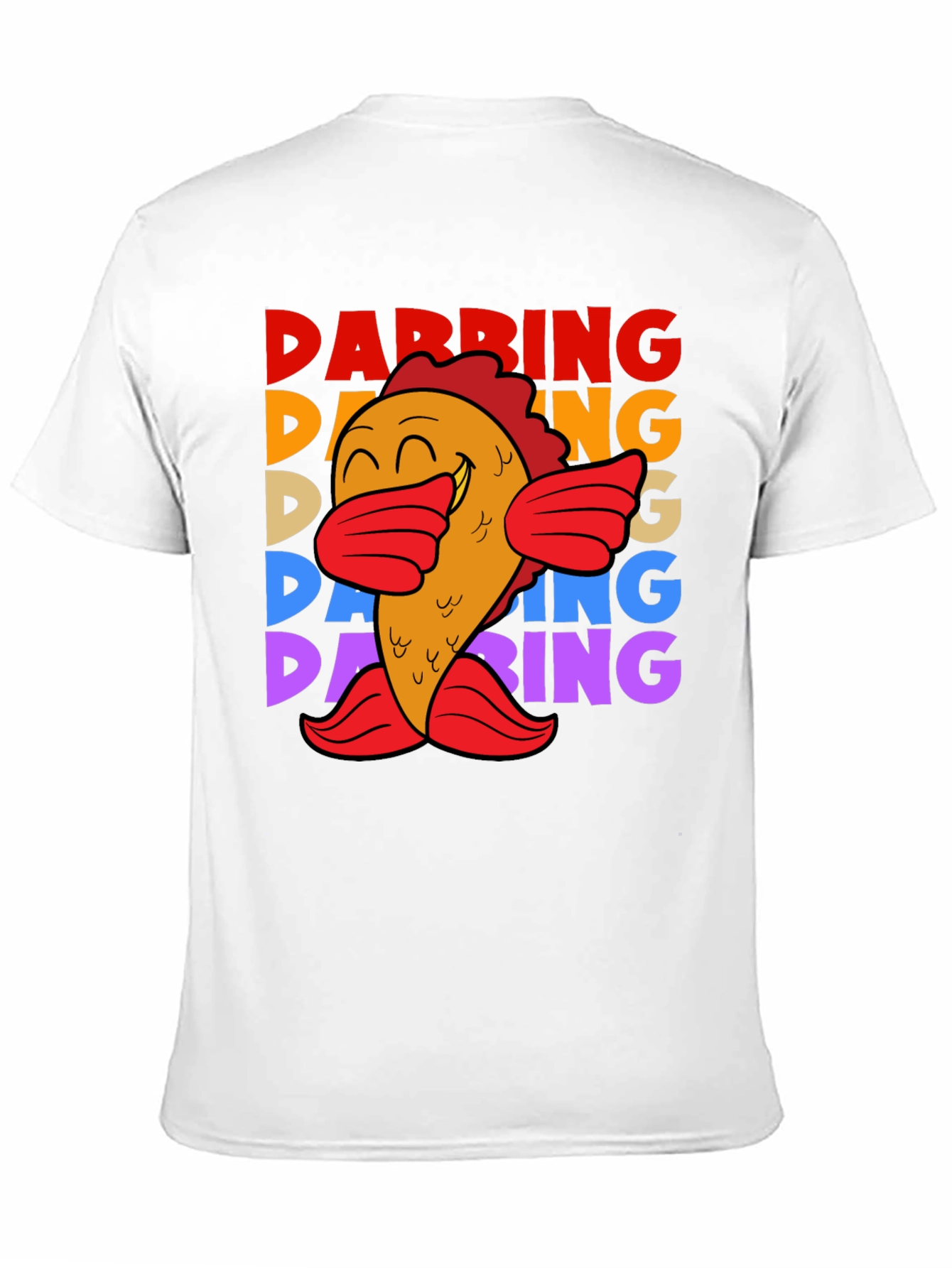 Dabbing Fish Graphic Tee - Fun Unique Trendy