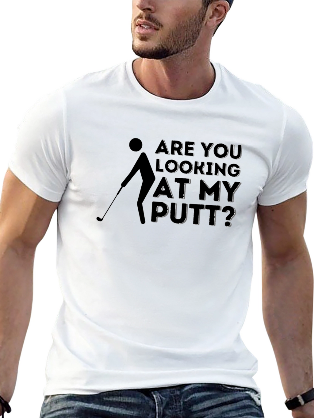 Golf Putt Humor T-Shirt - Funny Golfer Tee