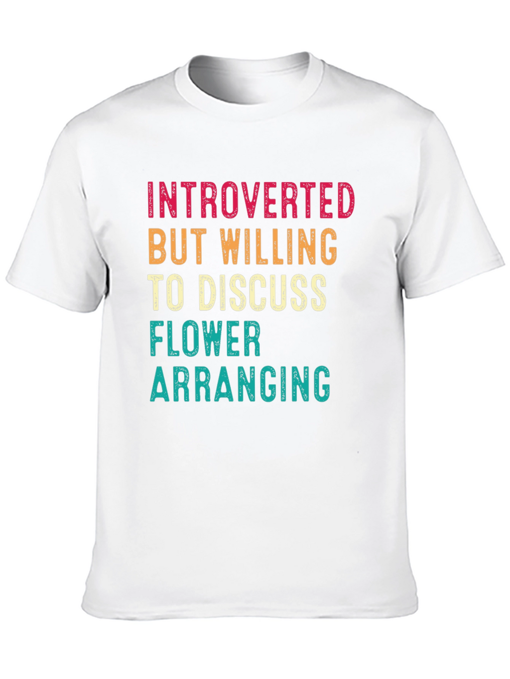 Introverted Flower Arranging Graphic Tee