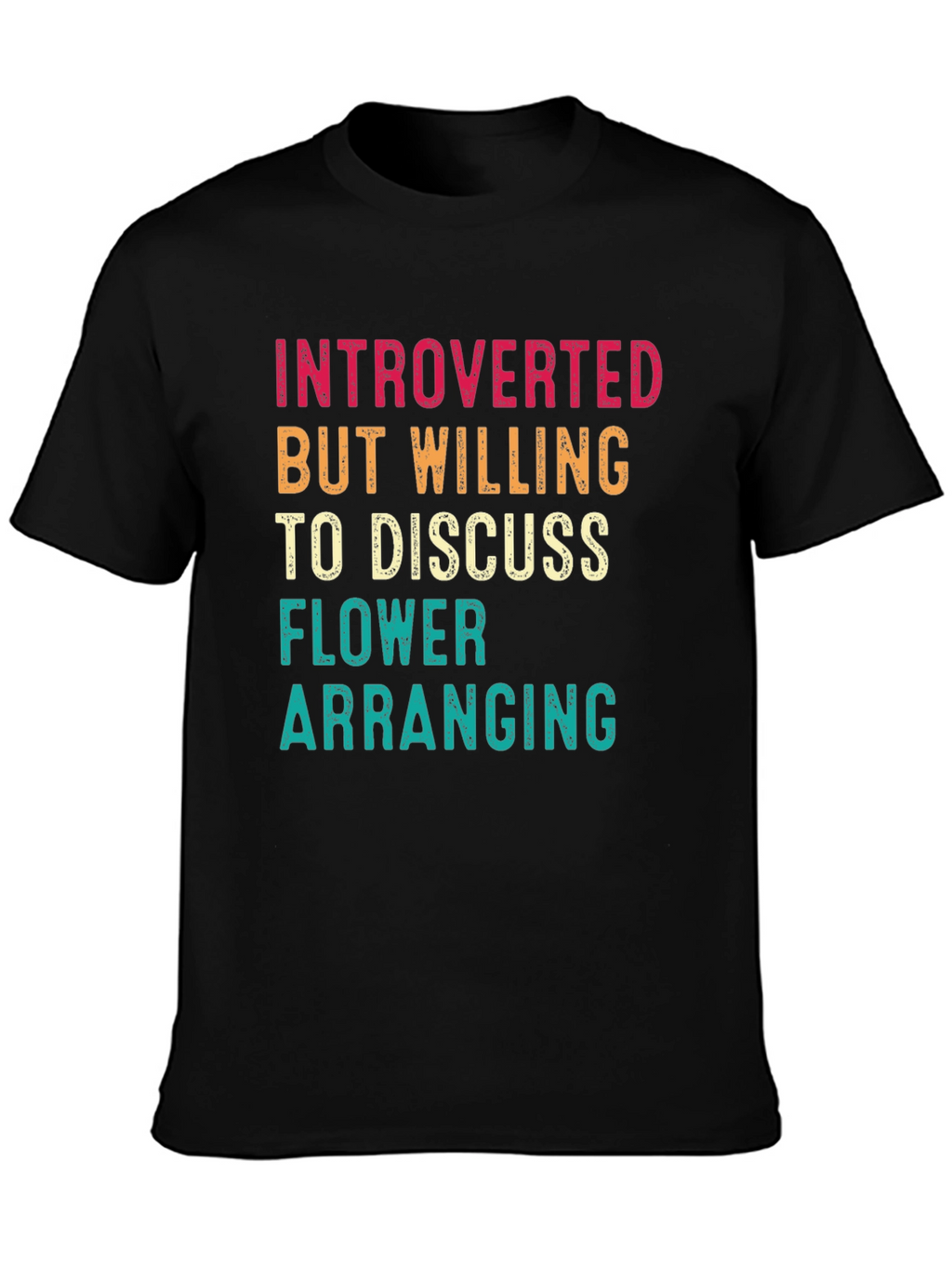 Introverted Flower Arranging Graphic Tee