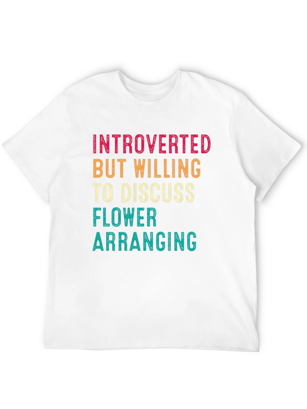 Introverted Flower Arranging Graphic Tee