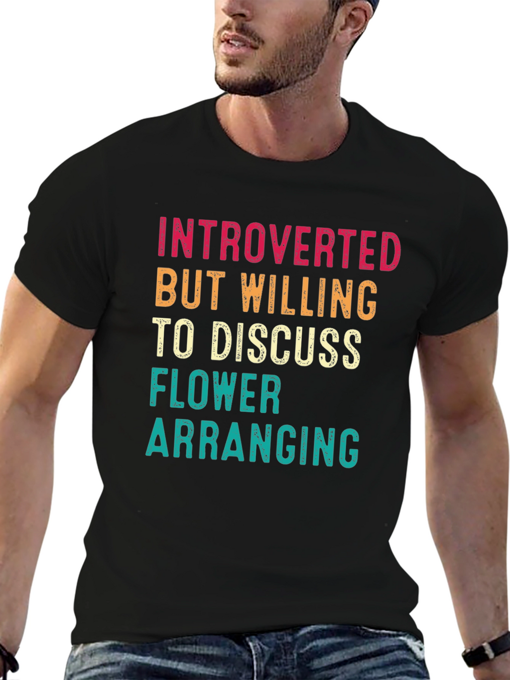 Introverted Flower Arranging Graphic Tee