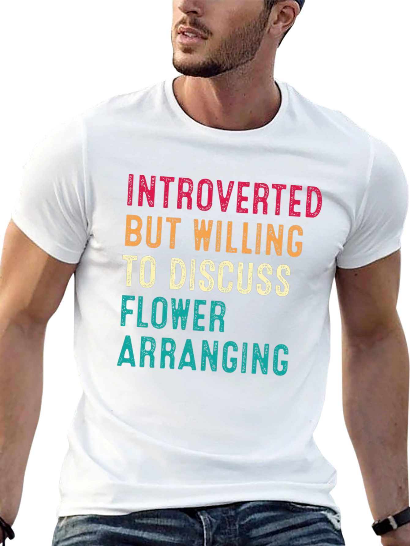 Introverted Flower Arranging Graphic Tee