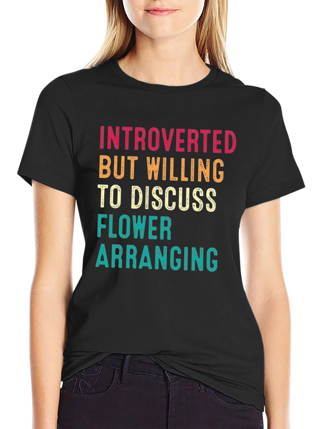 Introverted Flower Arranging Graphic Tee