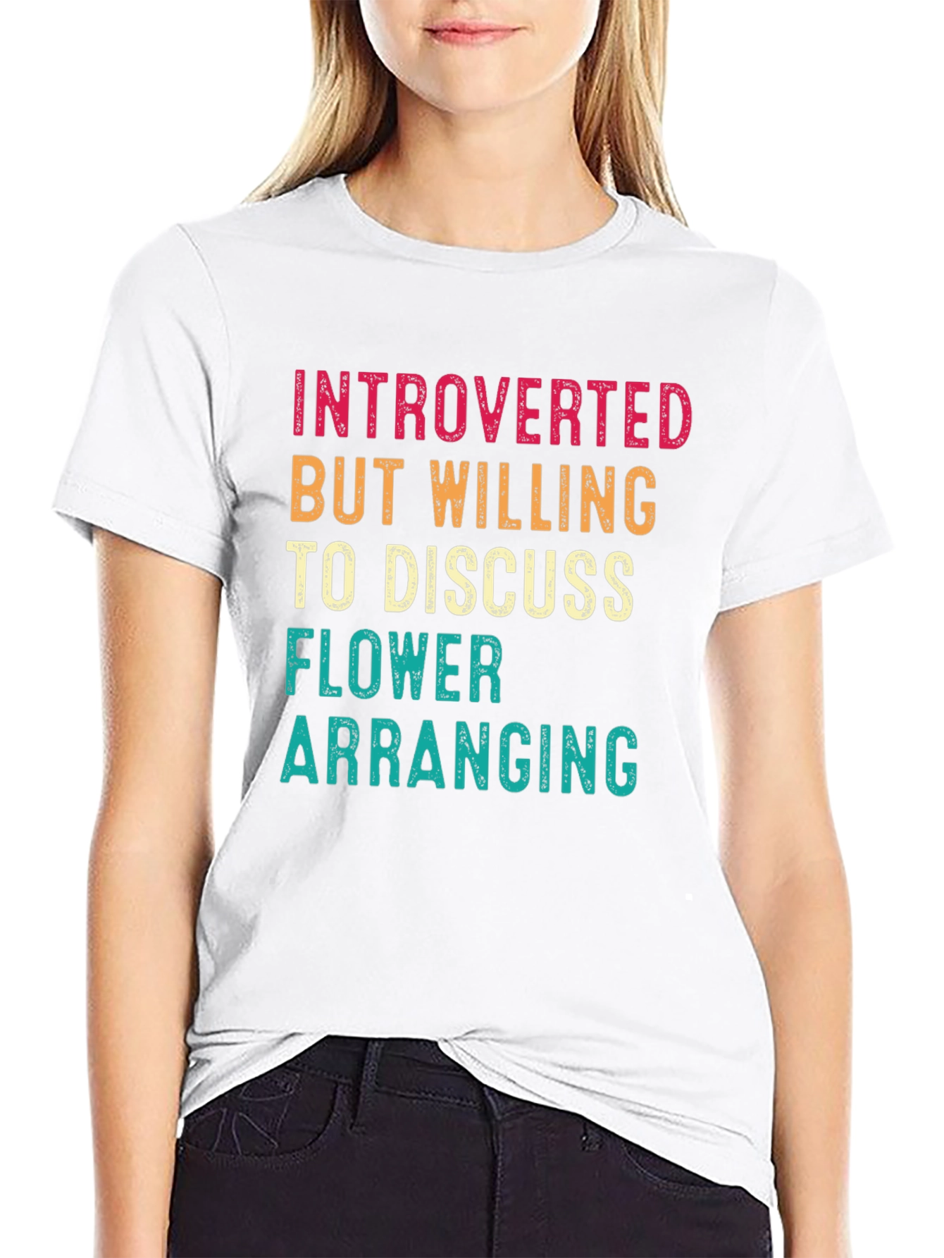 Introverted Flower Arranging Graphic Tee