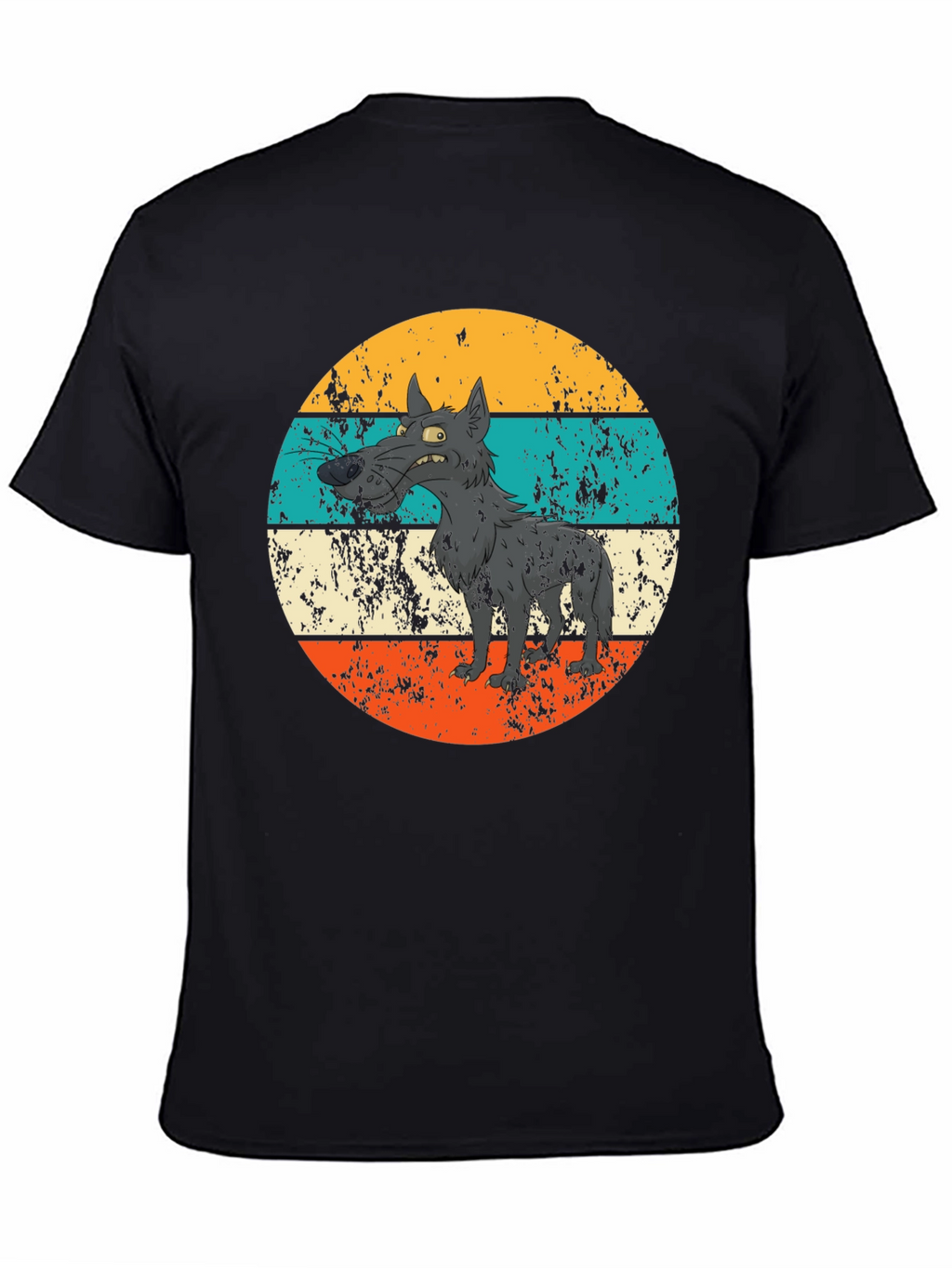 Retro Grumpy Wolf Graphic Tee