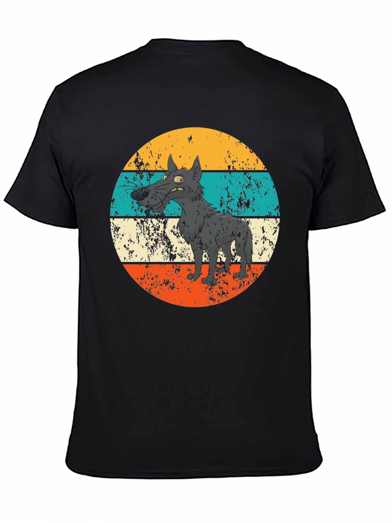 Retro Grumpy Wolf Graphic Tee