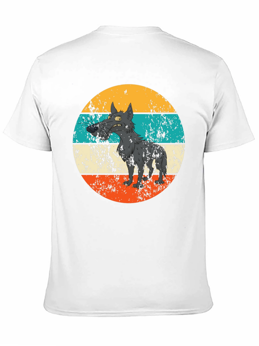 Retro Grumpy Wolf Graphic Tee